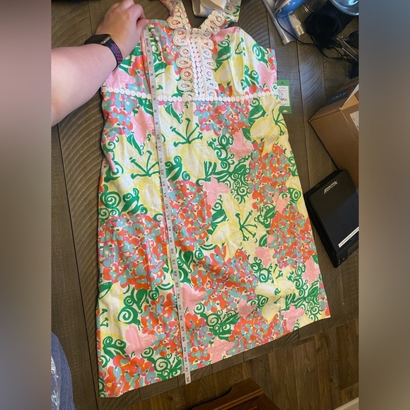 Lilly Pulitzer Isabel halter dress Resort White Mariposa print - Picture 6 of 12